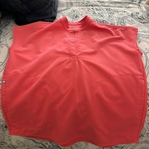 Rafaela oversized scrub top figs XS coral